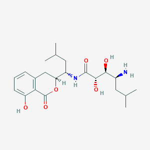 (2S,3S,4S)-4-amino-2,3-dihydroxy-N-{(1S)-1-[(3S)-8-hydroxy-1-oxo-3,4-dihydro-1H-isochromen-3-yl]-3-methylbutyl}-6-methylheptanamide