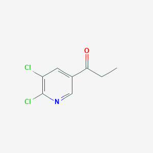 molecular formula C8H7Cl2NO B3040291 1-(5,6-Dichloropyridin-3-yl)propan-1-one CAS No. 1823954-41-1