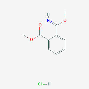 molecular formula C10H12ClNO3 B3040292 Methyl 2-[Imino(methoxy)methyl]benzoate Hydrochloride CAS No. 1823954-95-5