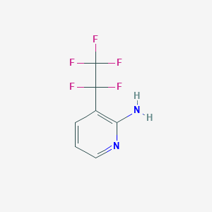 molecular formula C7H5F5N2 B3040293 3-(Perfluoroethyl)pyridin-2-amine CAS No. 1824049-59-3