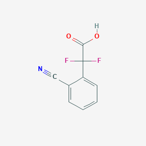 molecular formula C9H5F2NO2 B3040295 2-(2-Cyanophenyl)-2,2-difluoroacetic Acid CAS No. 1824201-60-6