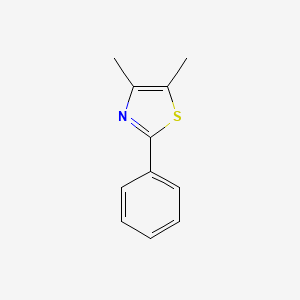 molecular formula C11H11NS B3040300 4,5-Dimethyl-2-phenylthiazole CAS No. 1826-24-0