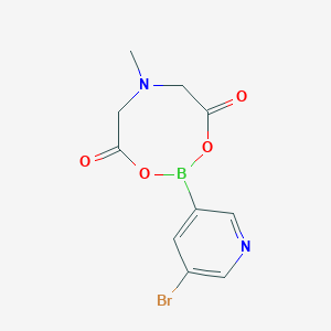 molecular formula C10H10BBrN2O4 B3040304 2-(5-Bromo-3-pyridyl)-6-methyl-1,3,6,2-dioxazaborocane-4,8-dione CAS No. 1835721-30-6