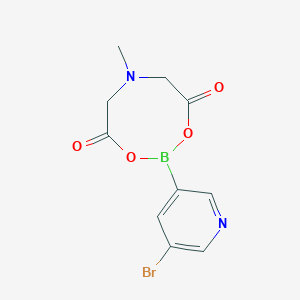 molecular formula C10H10BBrN2O4 B3040304 2-(5-溴-3-吡啶基)-6-甲基-1,3,6,2-二氧杂硼环-4,8-二酮 CAS No. 1835721-30-6