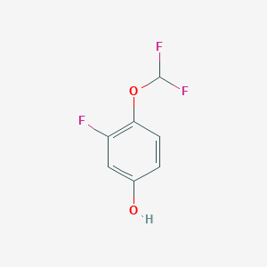 molecular formula C7H5F3O2 B3040307 4-(Difluoromethoxy)-3-fluorophenol CAS No. 184162-48-9