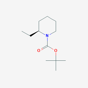 molecular formula C12H23NO2 B3040313 叔丁基 (2S)-2-乙基哌啶-1-羧酸酯 CAS No. 1853230-28-0