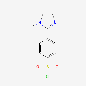 molecular formula C10H9ClN2O2S B3040327 4-(1-methylimidazol-2-yl)benzenesulfonyl Chloride CAS No. 186551-65-5