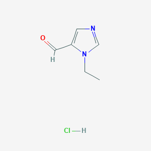 molecular formula C6H9ClN2O B3040346 1-乙基-1H-咪唑-5-甲醛盐酸盐 CAS No. 1914148-58-5