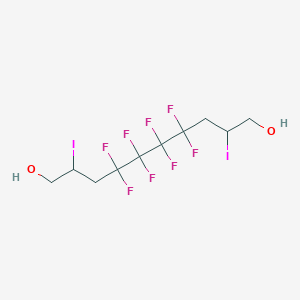 molecular formula C10H12F8I2O2 B3040349 4,4,5,5,6,6,7,7-Octafluoro-2,9-diiododecane-1,10-diol CAS No. 191857-56-4