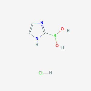 molecular formula C3H6BClN2O2 B3040350 (1H-Imidazol-2-yl)boronic acid hydrochloride CAS No. 1919022-57-3