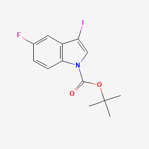 molecular formula C13H13FINO2 B3040351 叔丁基-5-氟-3-碘-1H-吲哚-1-羧酸酯 CAS No. 192189-13-2