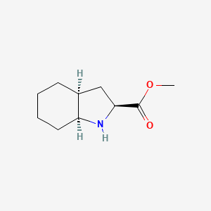 molecular formula C10H17NO2 B3040353 Methyl (2S,3aS,7aS)-octahydro-1H-indole-2-carboxylate CAS No. 192436-84-3