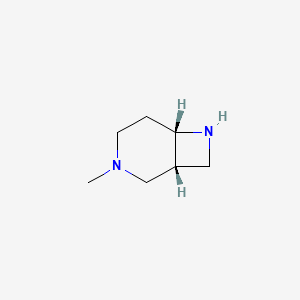 molecular formula C7H14N2 B3040355 (1R,6S)-3-Methyl-3,7-diazabicyclo[4.2.0]octane CAS No. 1932110-29-6