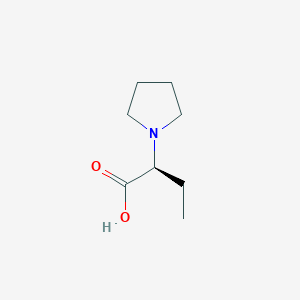 molecular formula C8H15NO2 B3040359 (S)-2-(1-吡咯烷基)丁酸 CAS No. 1932273-32-9