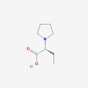 molecular formula C8H15NO2 B3040360 (R)-2-(1-Pyrrolidinyl)butyric Acid CAS No. 1932770-29-0