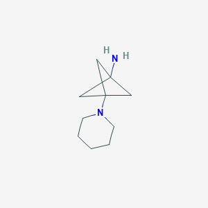 molecular formula C10H18N2 B3040367 3-(Piperidin-1-YL)bicyclo[1.1.1]pentan-1-amine CAS No. 1936444-74-4