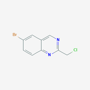 molecular formula C9H6BrClN2 B3040368 6-溴-2-(氯甲基)喹唑啉 CAS No. 1936538-67-8