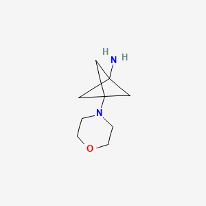molecular formula C9H16N2O B3040370 3-Morpholinobicyclo[1.1.1]pentan-1-amine CAS No. 1936694-19-7