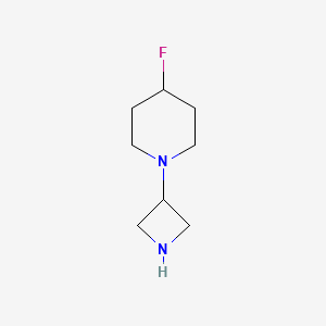 molecular formula C8H15FN2 B3040372 1-(Azetidin-3-yl)-4-fluoropiperidine CAS No. 194427-25-3
