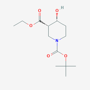 molecular formula C13H23NO5 B3040374 1-(tert-butyl) 3-ethyl (3S,4R)-4-hydroxypiperidine-1,3-dicarboxylate CAS No. 194795-69-2
