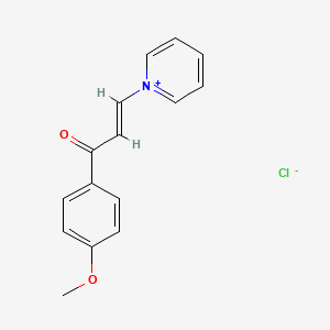 1-(4-Methoxyphenyl)-3-pyridinium-1-ylprop-2-en-1-one chloride