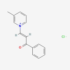 3-(3-Methylpyridinium-1-yl)-1-phenylprop-2-en-1-one chloride