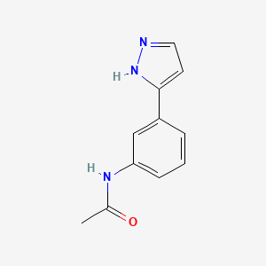 N-[3-(1H-Pyrazol-3-yl)phenyl]acetamide