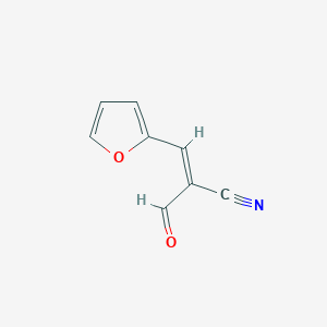 molecular formula C8H5NO2 B3040387 2-甲酰基-3-(2-呋喃基)丙烯腈 CAS No. 197850-01-4
