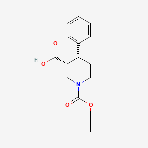 (3R,4R)-1-(tert-Butoxycarbonyl)-4-phenylpiperidine-3-carboxylic acid