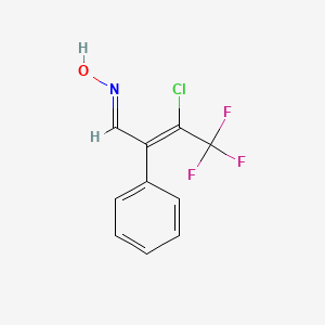 3-Chloro-4,4,4-trifluoro-2-phenylbut-2-enal oxime