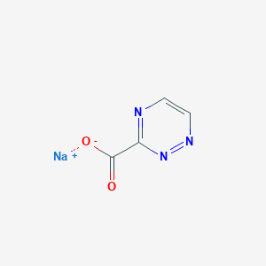 molecular formula C4H2N3NaO2 B3040408 Sodium 1,2,4-triazine-3-carboxylate CAS No. 1980038-44-5