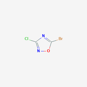 molecular formula C2BrClN2O B3040410 5-Bromo-3-chloro-1,2,4-oxadiazole CAS No. 1980053-75-5