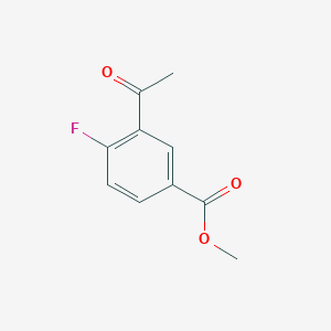 molecular formula C10H9FO3 B3040416 3-乙酰基-4-氟苯甲酸甲酯 CAS No. 198477-82-6