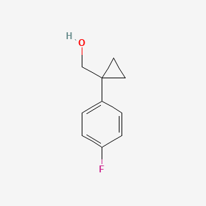 molecular formula C10H11FO B3040418 1-(4-Fluorophenyl)cyclopropylmethanol CAS No. 198976-40-8