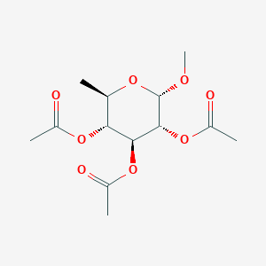 molecular formula C13H20O8 B3040420 2-O,3-O,4-O-三乙酰基-6-脱氧-α-D-吡喃葡萄糖甲酯 CAS No. 19940-17-1