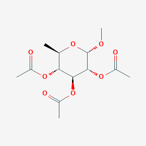 (2S,3R,4S,5R,6R)-2-methoxy-6-methyltetrahydro-2H-pyran-3,4,5-triyl triacetate