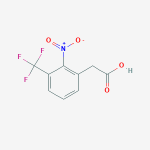 molecular formula C9H6F3NO4 B3040421 2-Nitro-3-(trifluoromethyl)phenylacetic acid CAS No. 199469-89-1
