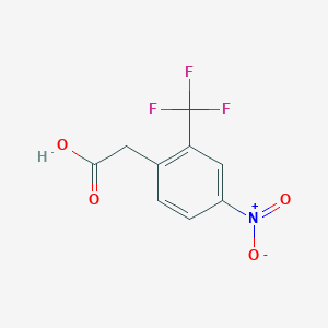 molecular formula C9H6F3NO4 B3040422 4-Nitro-2-(trifluoromethyl)phenylacetic acid CAS No. 199469-91-5