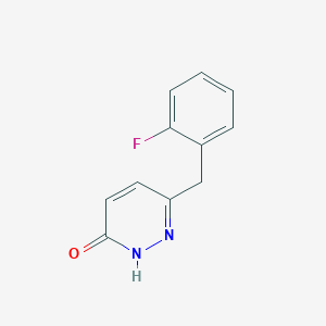 molecular formula C11H9FN2O B3040425 6-(2-氟苄基)-3-哒嗪醇 CAS No. 200001-64-5