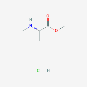 molecular formula C5H12ClNO2 B3040427 (S)-Methyl 2-(methylamino)propanoate hydrochloride CAS No. 20045-77-6