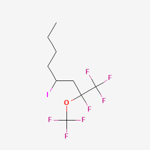 molecular formula C9H12F7IO B3040429 4-Iodo-1,1,1,2-tetrafluoro-2-(trifluoromethoxy)octane CAS No. 200501-94-6