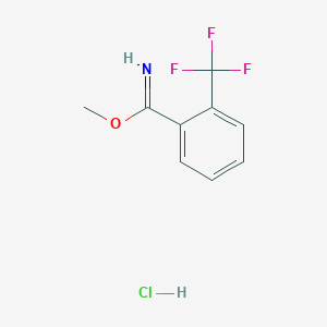 molecular formula C9H9ClF3NO B3040431 Methyl 2-(Trifluoromethyl)benzimidate Hydrochloride CAS No. 2006277-58-1
