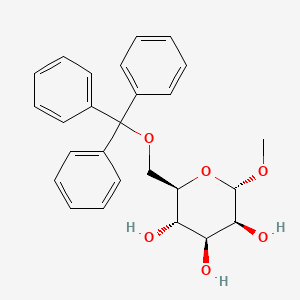 molecular formula C26H28O6 B3040444 （2S,3S,4S,5S,6R）-2-甲氧基-6-[(三苯甲氧基)甲基]氧杂环-3,4,5-三醇 CAS No. 20231-36-1