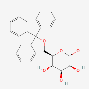 molecular formula C26H28O6 B3040444 METHYL-6-O-TRIPHENYLMETHYL-ALPHA-D-MANNOPYRANOSIDE CAS No. 20231-36-1