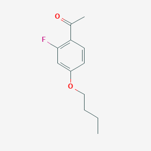 molecular formula C12H15FO2 B3040449 1-(4-Butoxy-2-fluorophenyl)ethanone CAS No. 203066-86-8