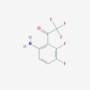 molecular formula C8H4F5NO B3040462 1-(6-Amino-2,3-difluoro-phenyl)-2,2,2-trifluoro-ethanone CAS No. 205756-47-4