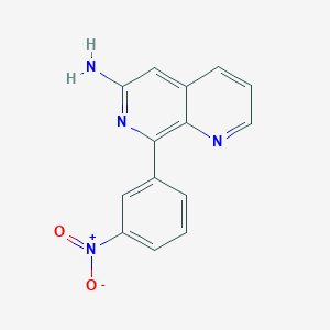molecular formula C14H10N4O2 B3040472 8-(3-Nitrophenyl)-1,7-naphthyridin-6-amine CAS No. 207278-99-7