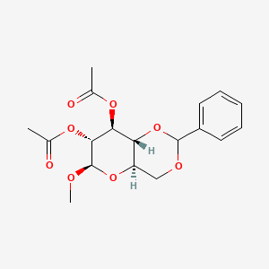 1-O-Methyl-4-O,6-O-benzylidene-beta-D-glucopyranose 2,3-diacetate