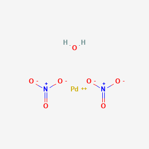 molecular formula H2N2O7Pd B3040476 Palladium(II) nitrate hydrate CAS No. 207596-32-5