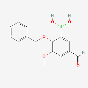 2-Benzyloxy-5-formyl-3-methoxybenzeneboronic acid